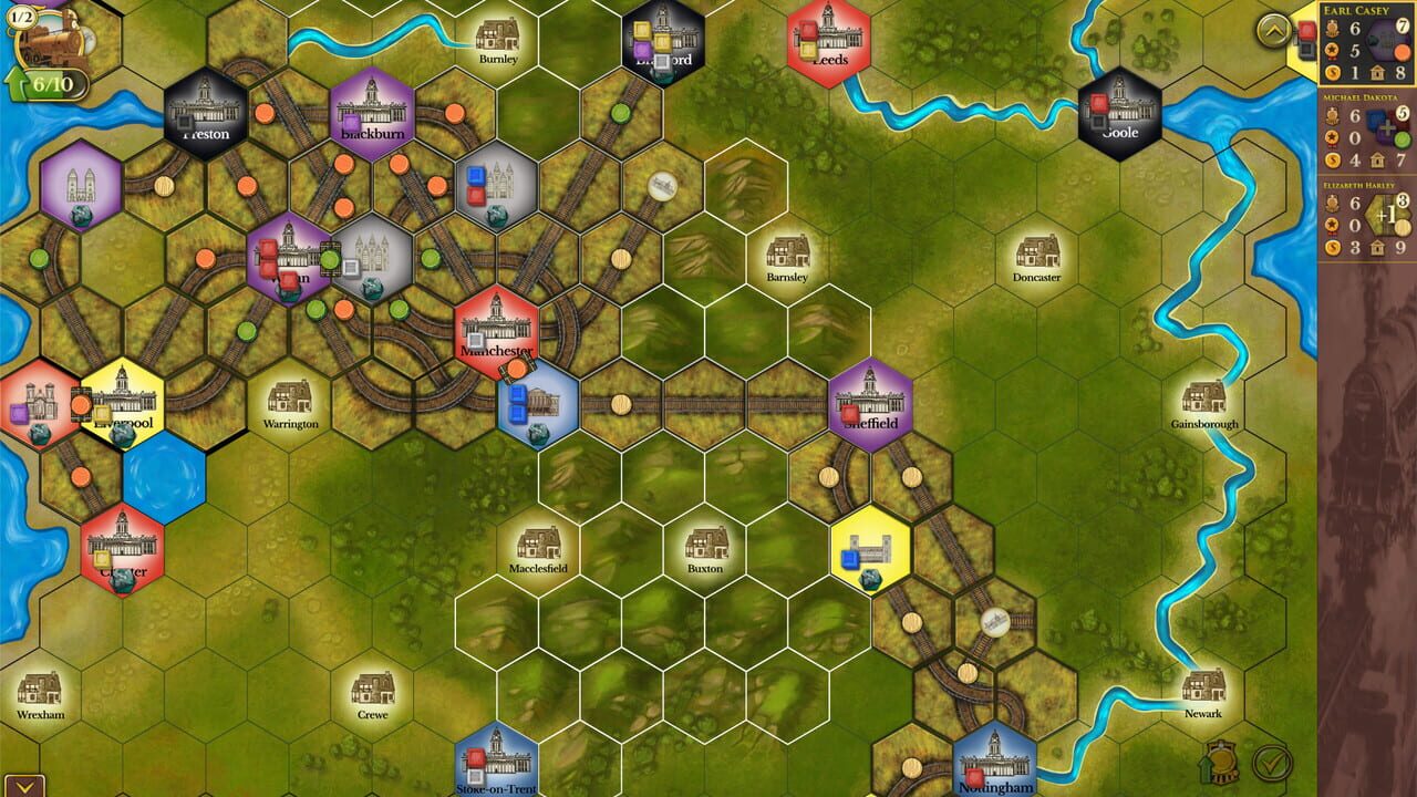Steam: Rails to Riches – Northern England Map