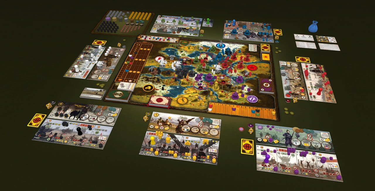Tabletopia: Scythe – The Wind Gambit + Invaders from Afar