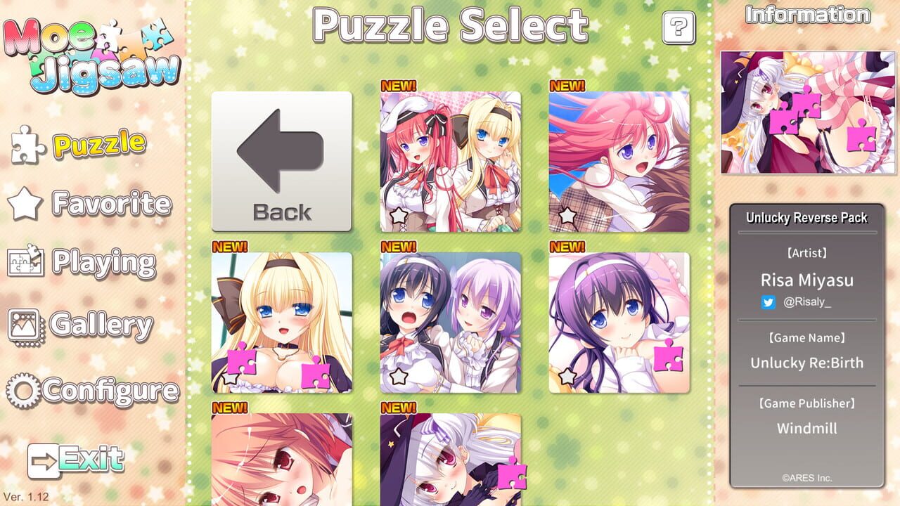 Moe Jigsaw: Unlucky Reverse Pack