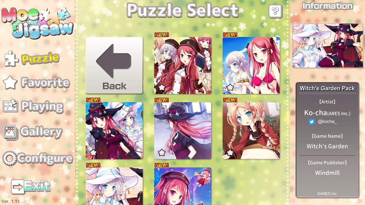 Moe Jigsaw: Witch’s Garden Pack