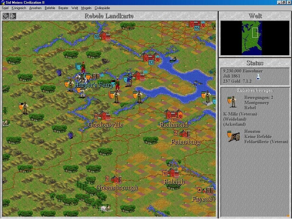 Sid Meier’s Civilization II: Conflicts in Civilization
