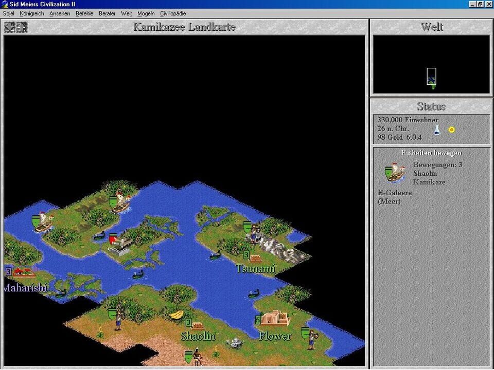 Sid Meier’s Civilization II: Conflicts in Civilization