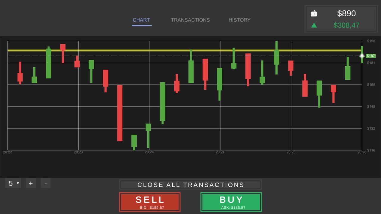 Idle Trader Simulator