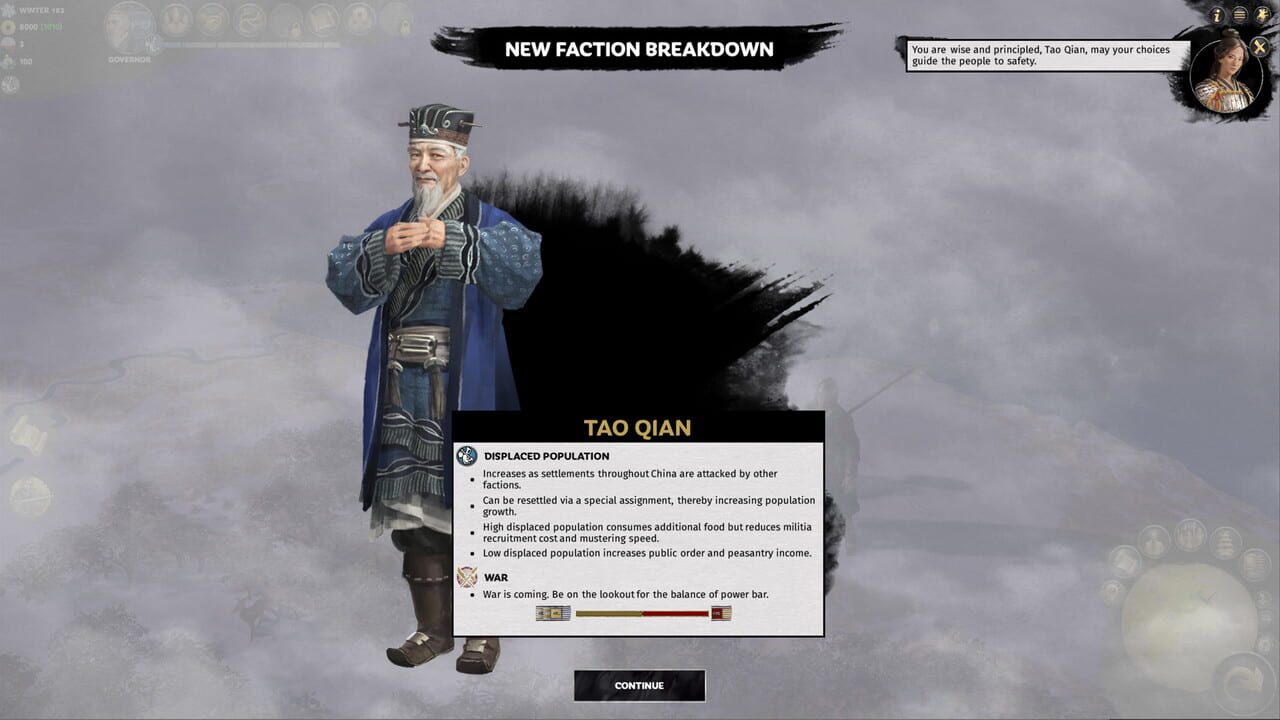 Total War: Three Kingdoms – Tao Qian