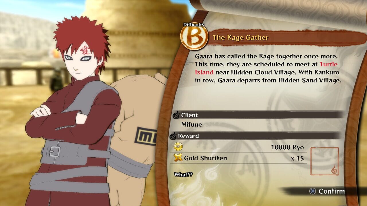 Naruto Shippuden: Ultimate Ninja Storm 4 – Gaara’s Tale Extra Scenario