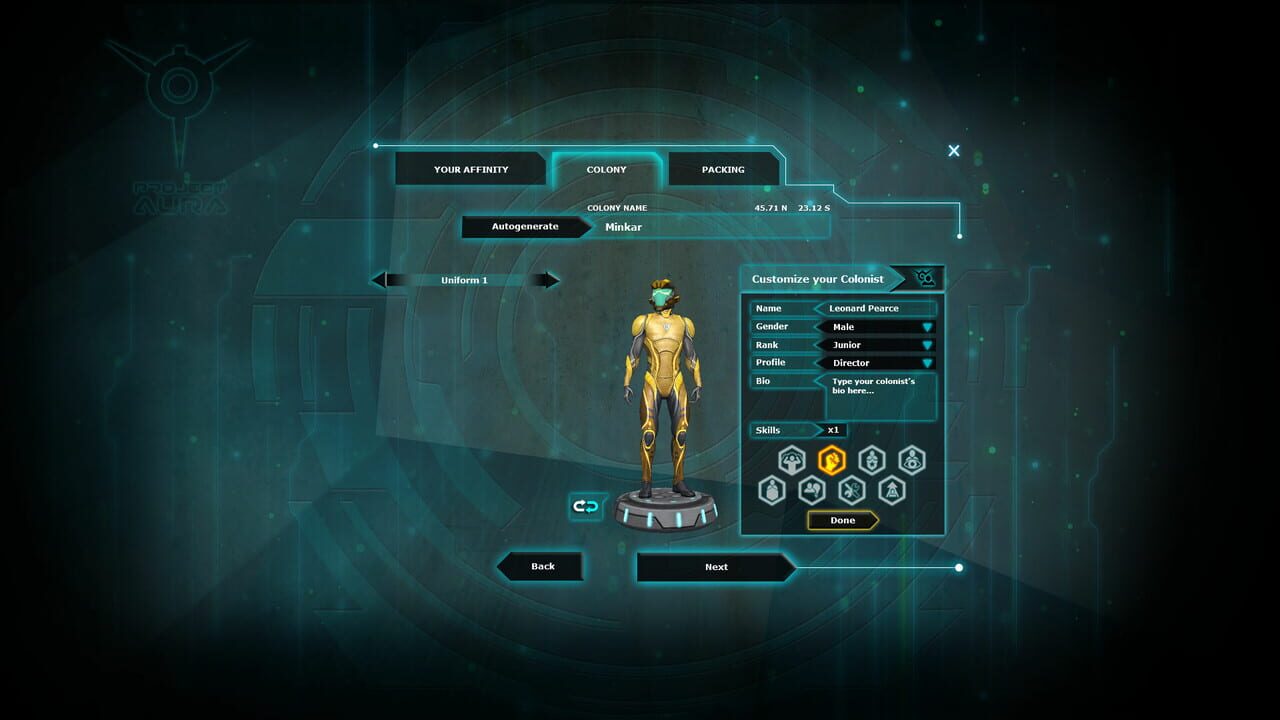 Project Aura: Junior Colonist