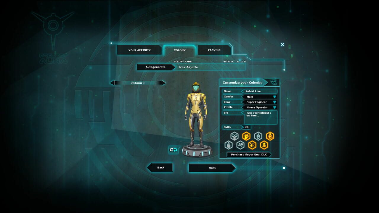 Project Aura: Super Engineer Colonist