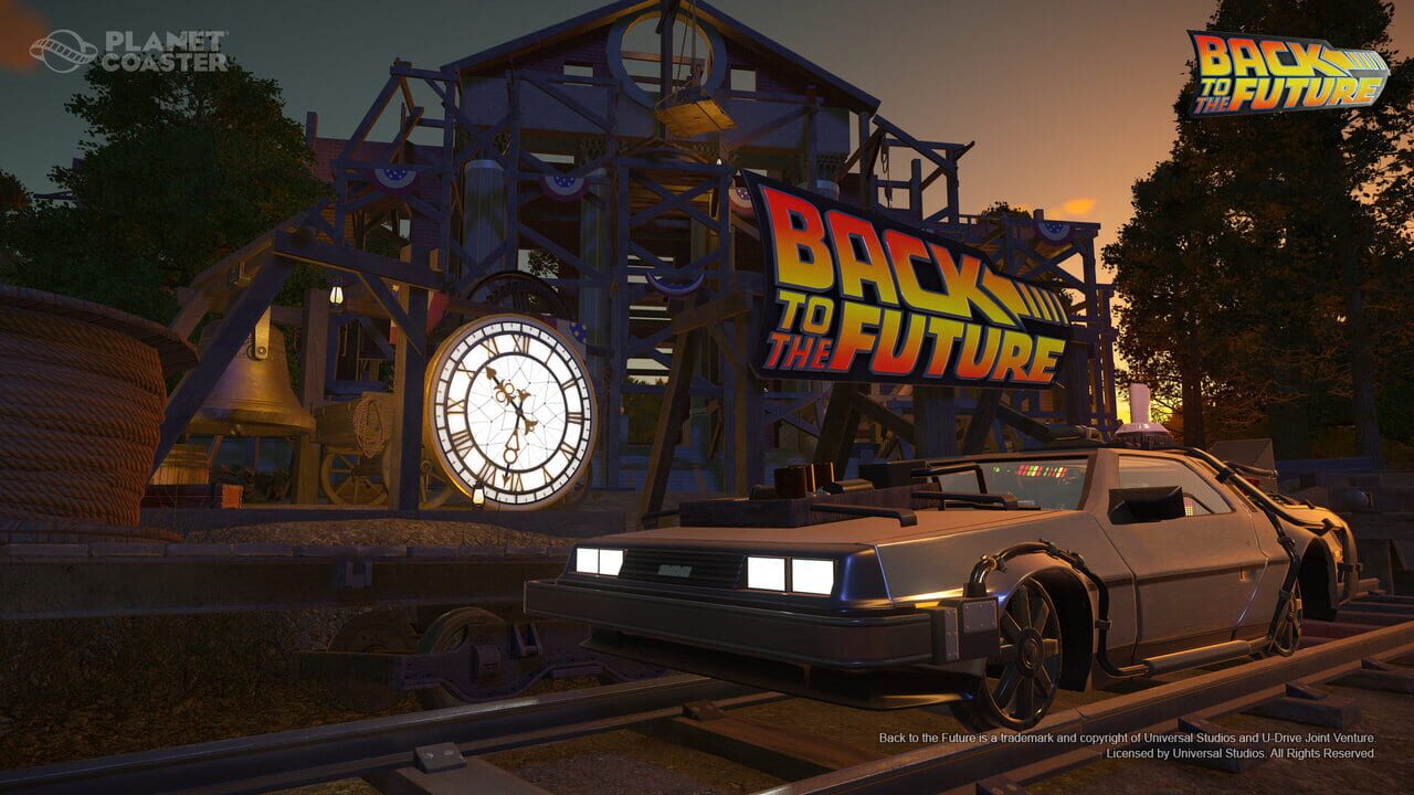 Planet Coaster: Back to the Future Time Machine Construction Kit
