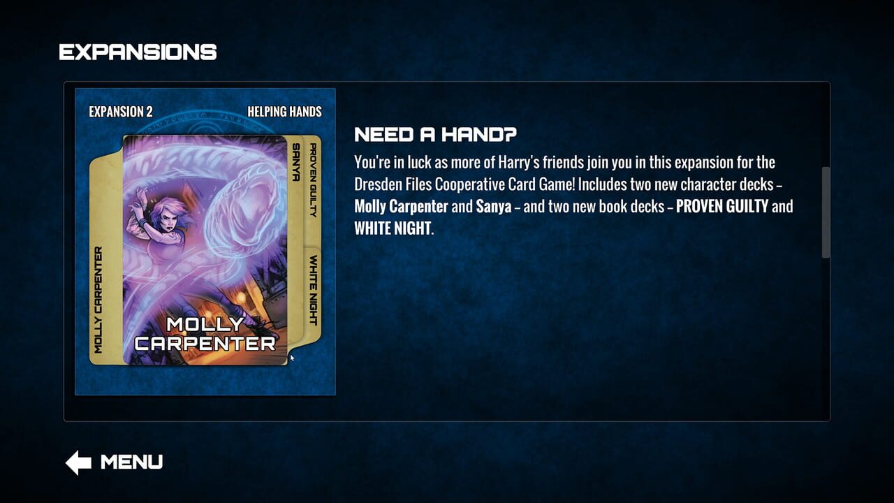 Dresden Files Cooperative Card Game: Helping Hands