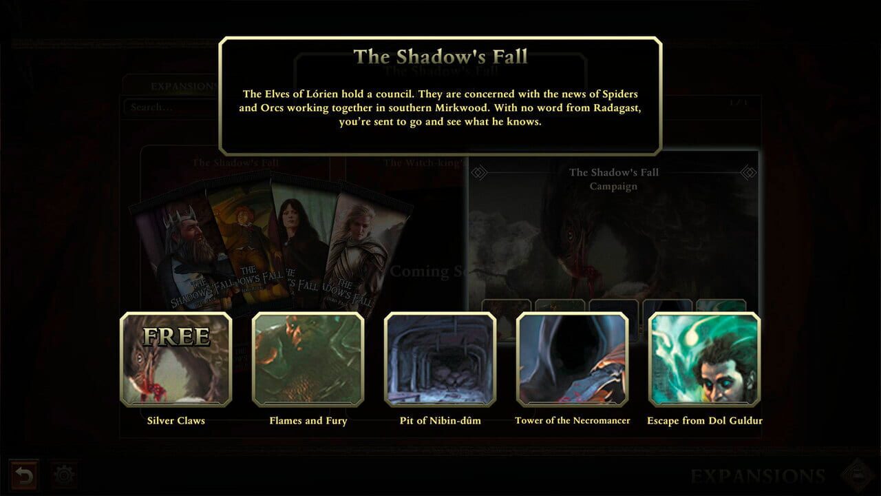 The Lord of The Rings ACG: The Shadow’s Fall Expansion