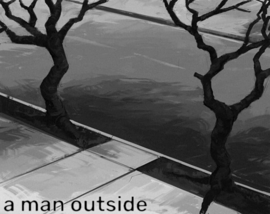 A man outside