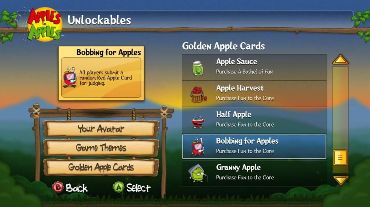 Apples to Apples