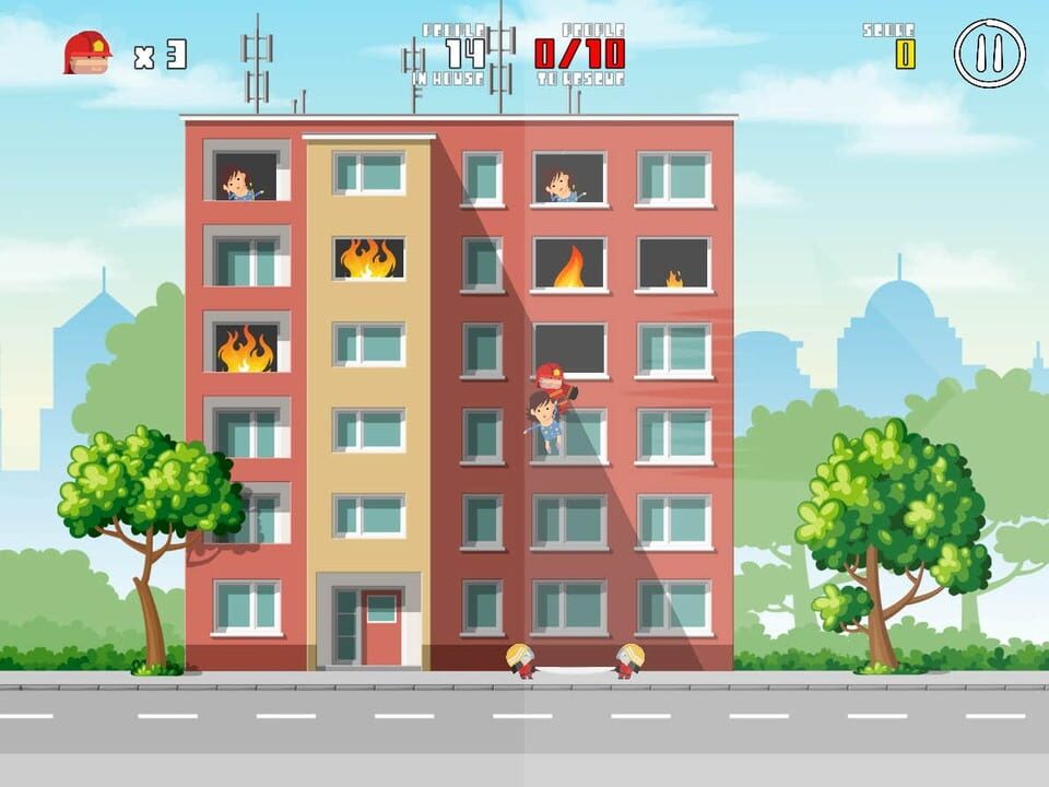 Flying Hero: City on fire