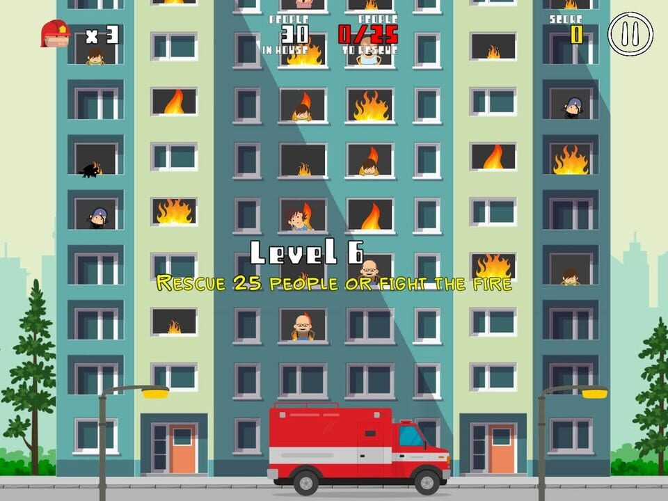 Flying Hero: City on fire