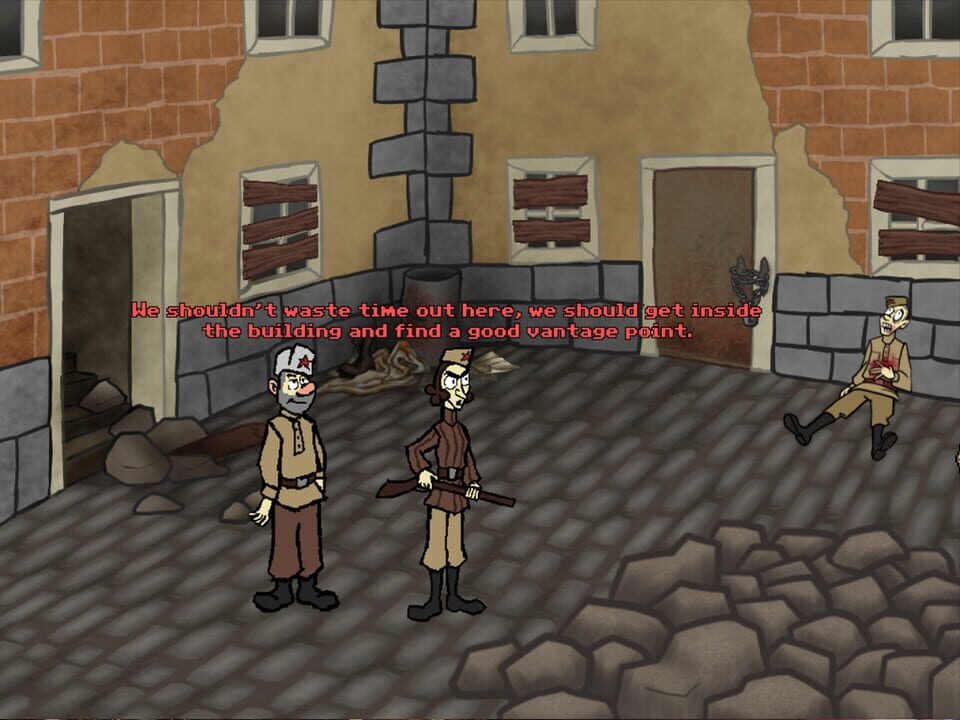 Sniper and Spotter Climbing a Tower