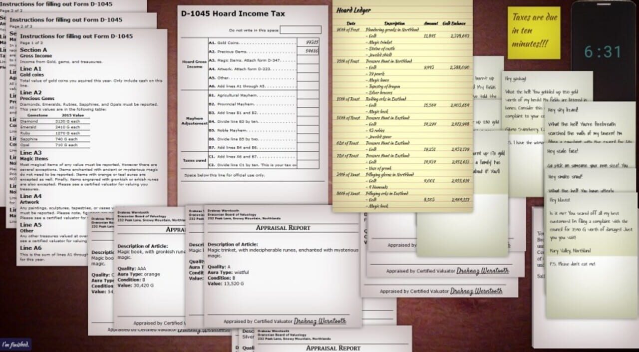 Dragon Tax Return Simulator 2015