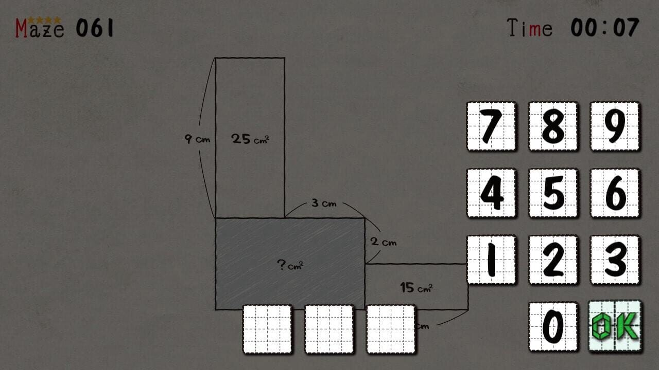 Menseki: Area Maze puzzles