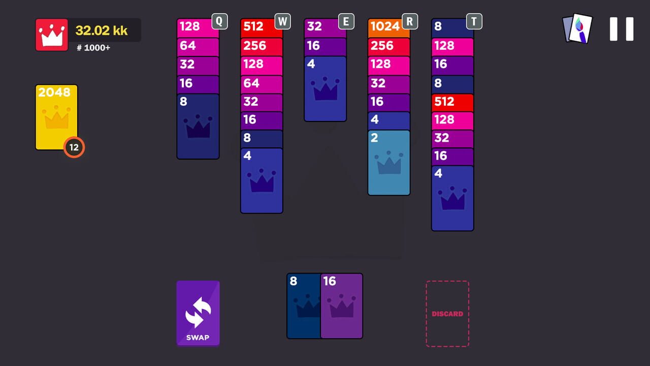 2048 Royal Cards