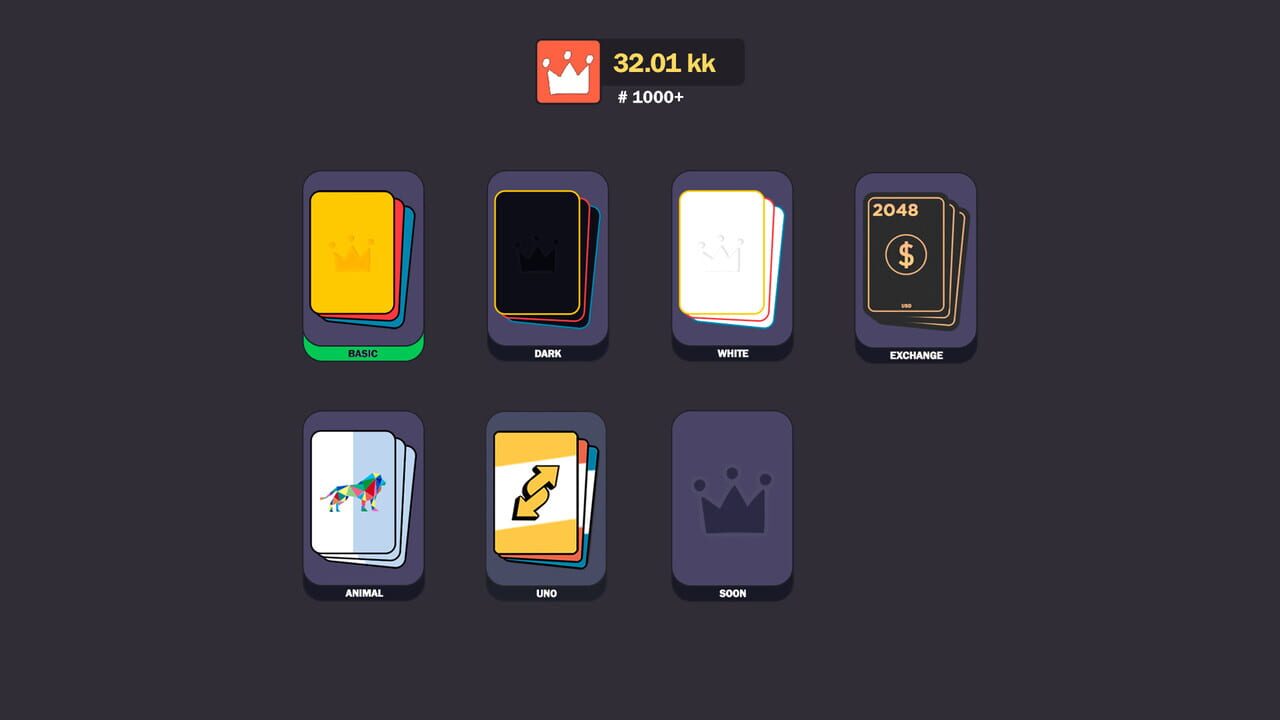 2048 Royal Cards