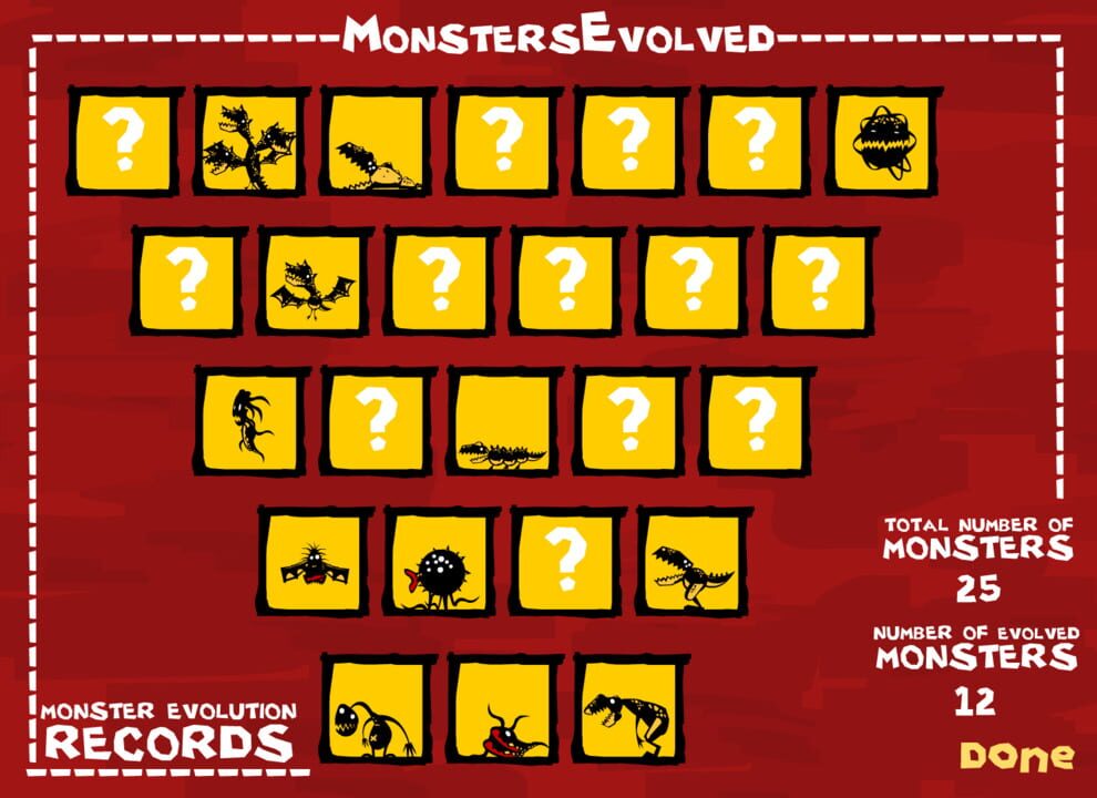 Monster Evolution