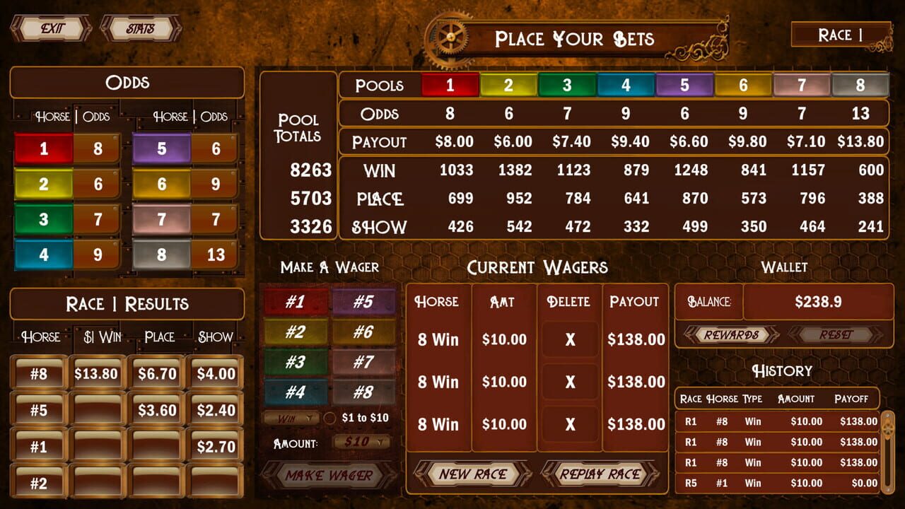 Cruise Ship Horse Racing