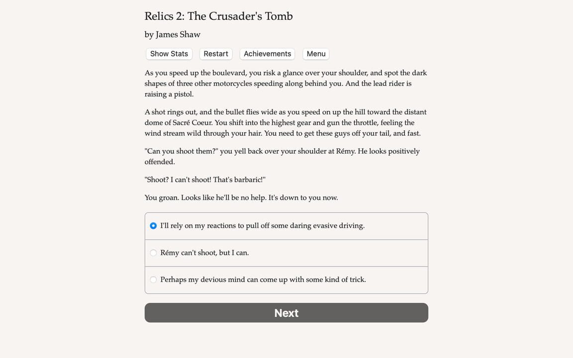 Relics 2: The Crusader’s Tomb