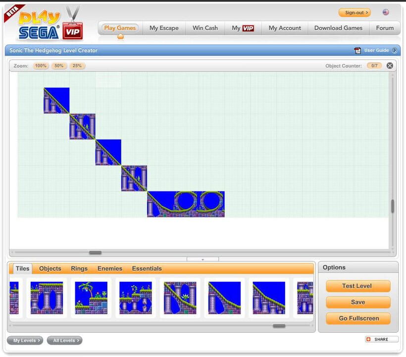 Sonic the Hedgehog Level Creator