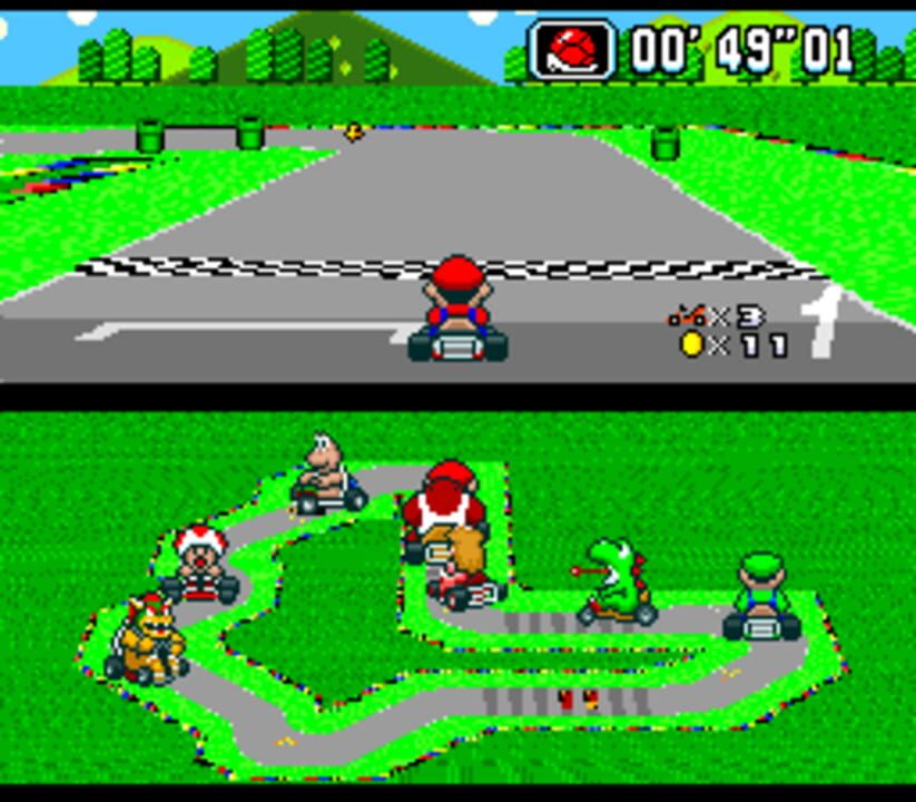 Super Mario Kart: Super Circuit Demake