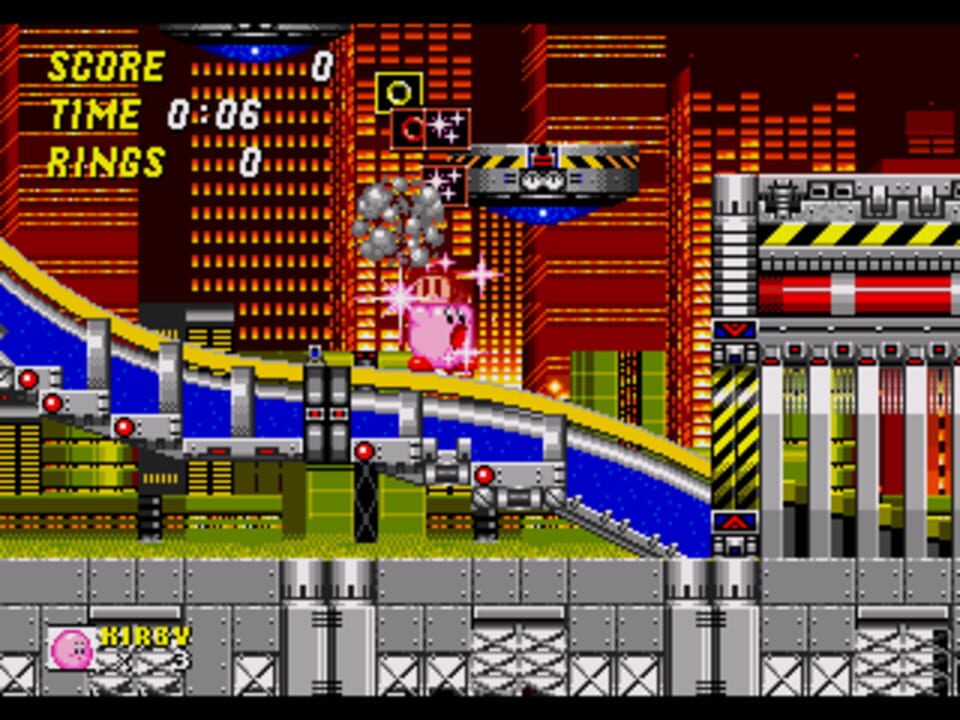 Kirby in Sonic the Hedgehog 2