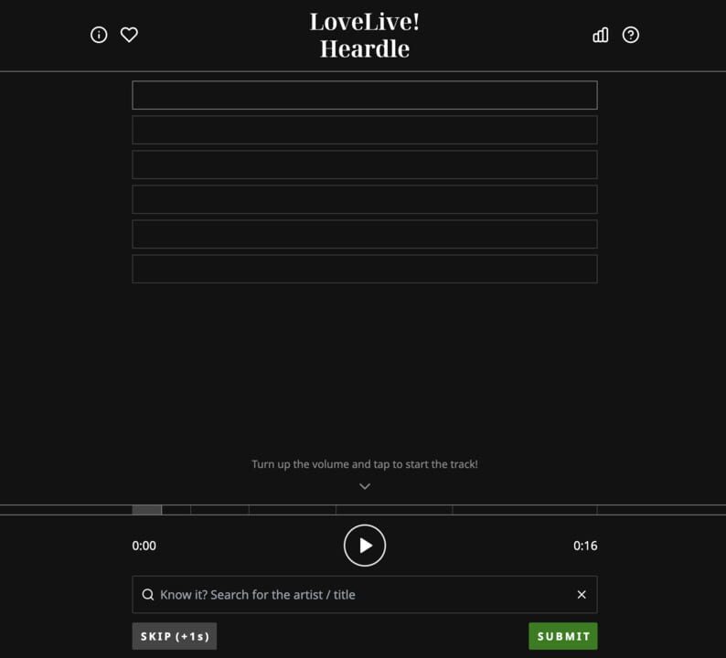Love Live Heardle