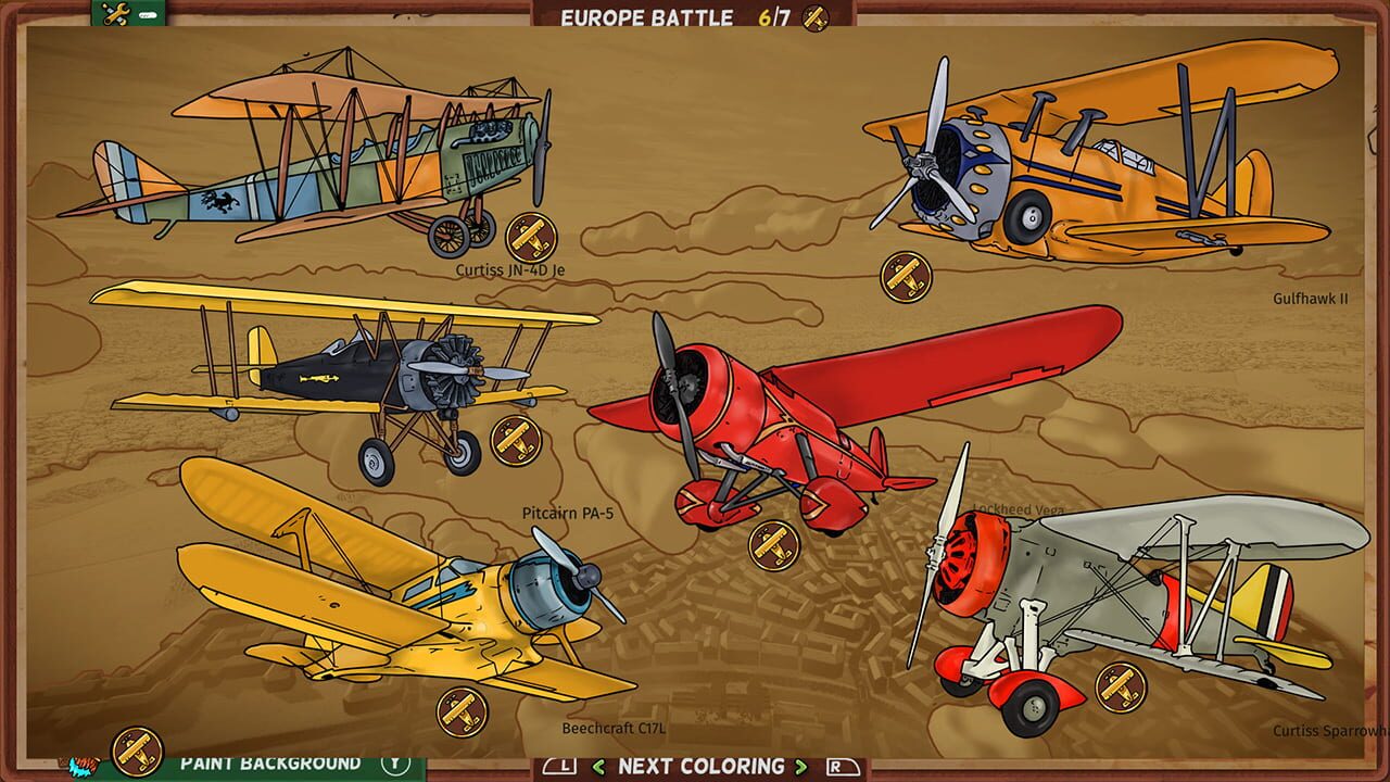 Red Wings: Coloring Planes – American Aces