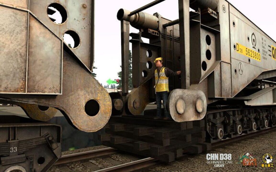 Trainz Railroad Simulator 2022: China D38 Schnabel Car – Gray