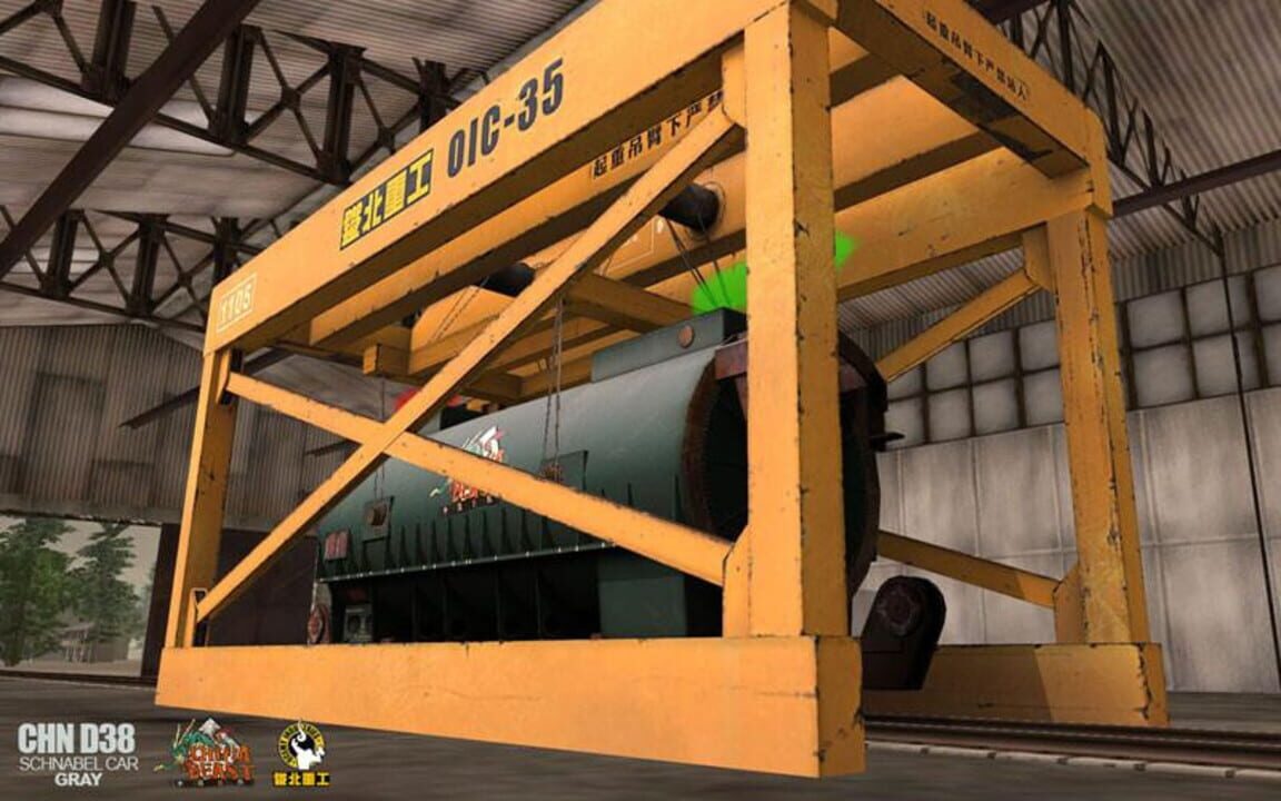 Trainz Railroad Simulator 2022: China D38 Schnabel Car – Gray