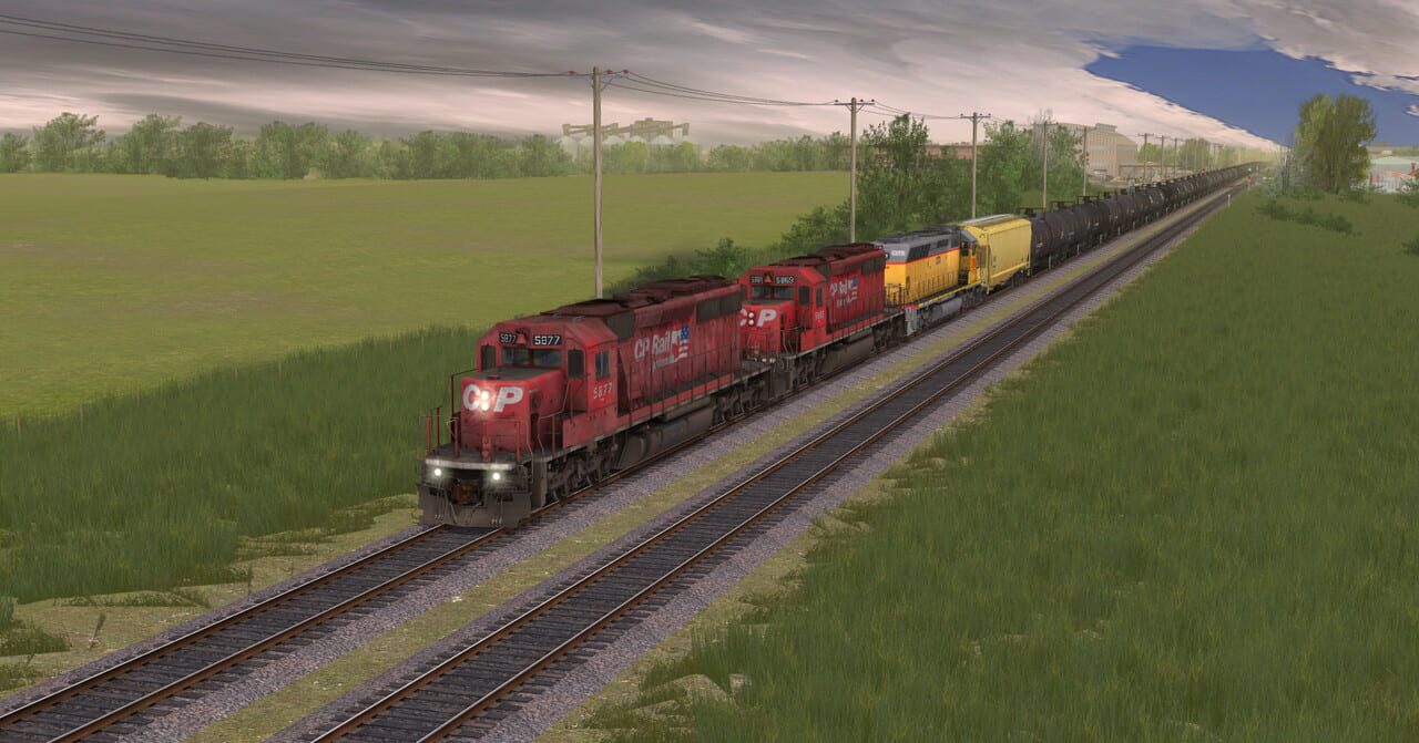 Trainz Plus: CP SD40-2 #5865-5879 Dual Flags