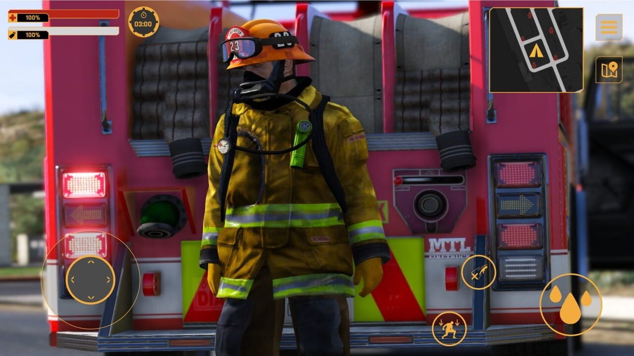 Firefighter: Car Fire Truck Sim Driving 2022 Simulator