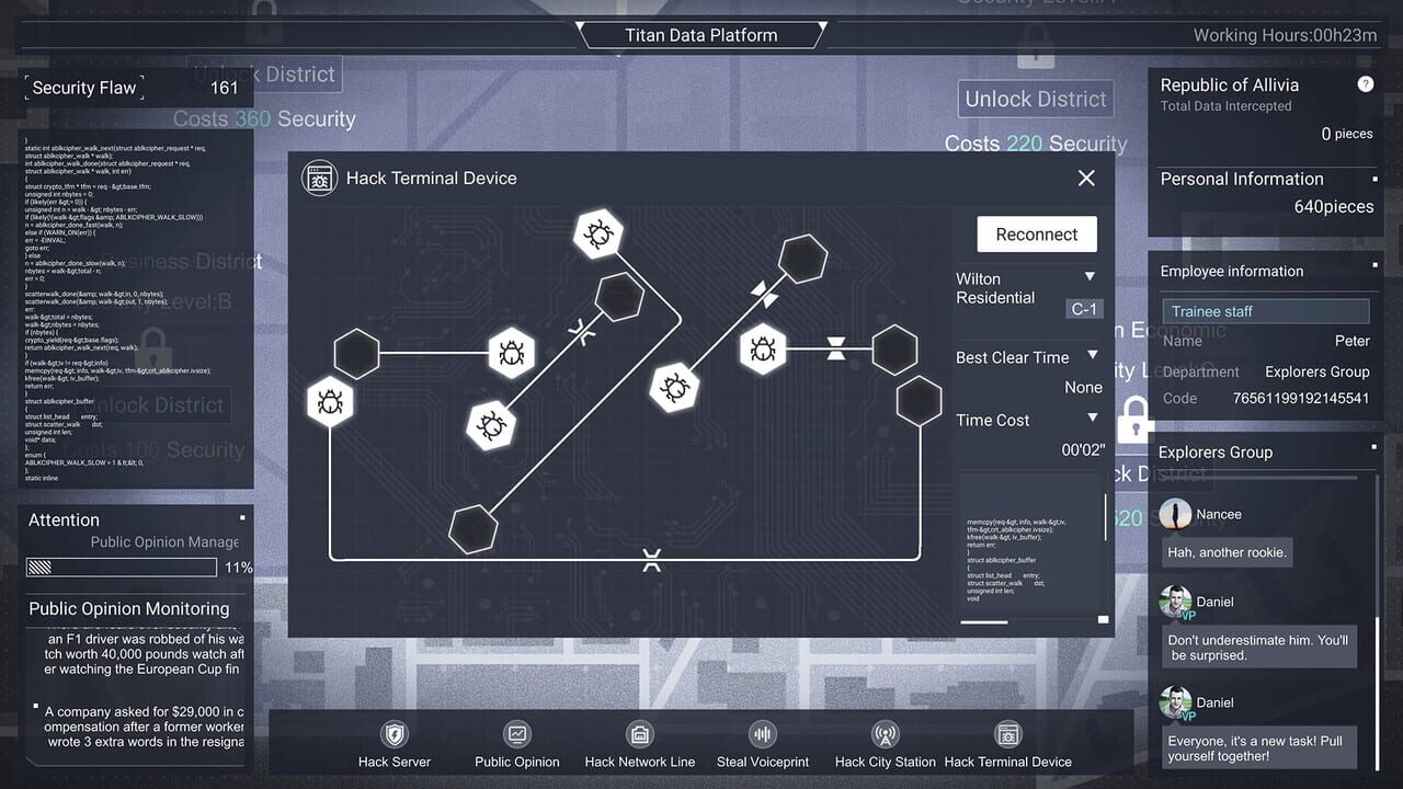 Cyber Manhunt: A Company Man of Titan