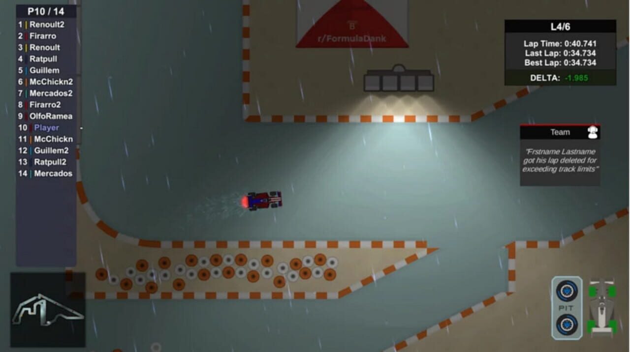 Formula 2D: Steer To Persevere