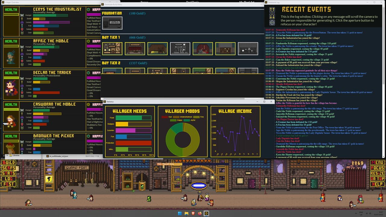Desktopia: A Desktop Village Simulator