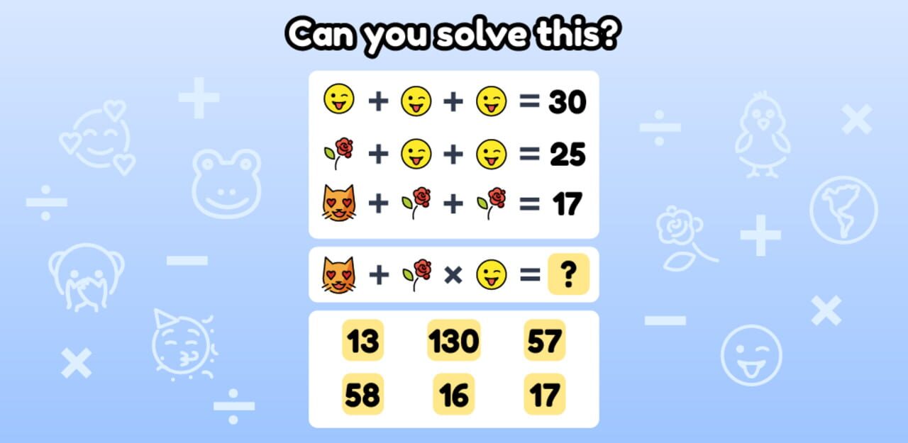 Solve This! Emoji Puzzle