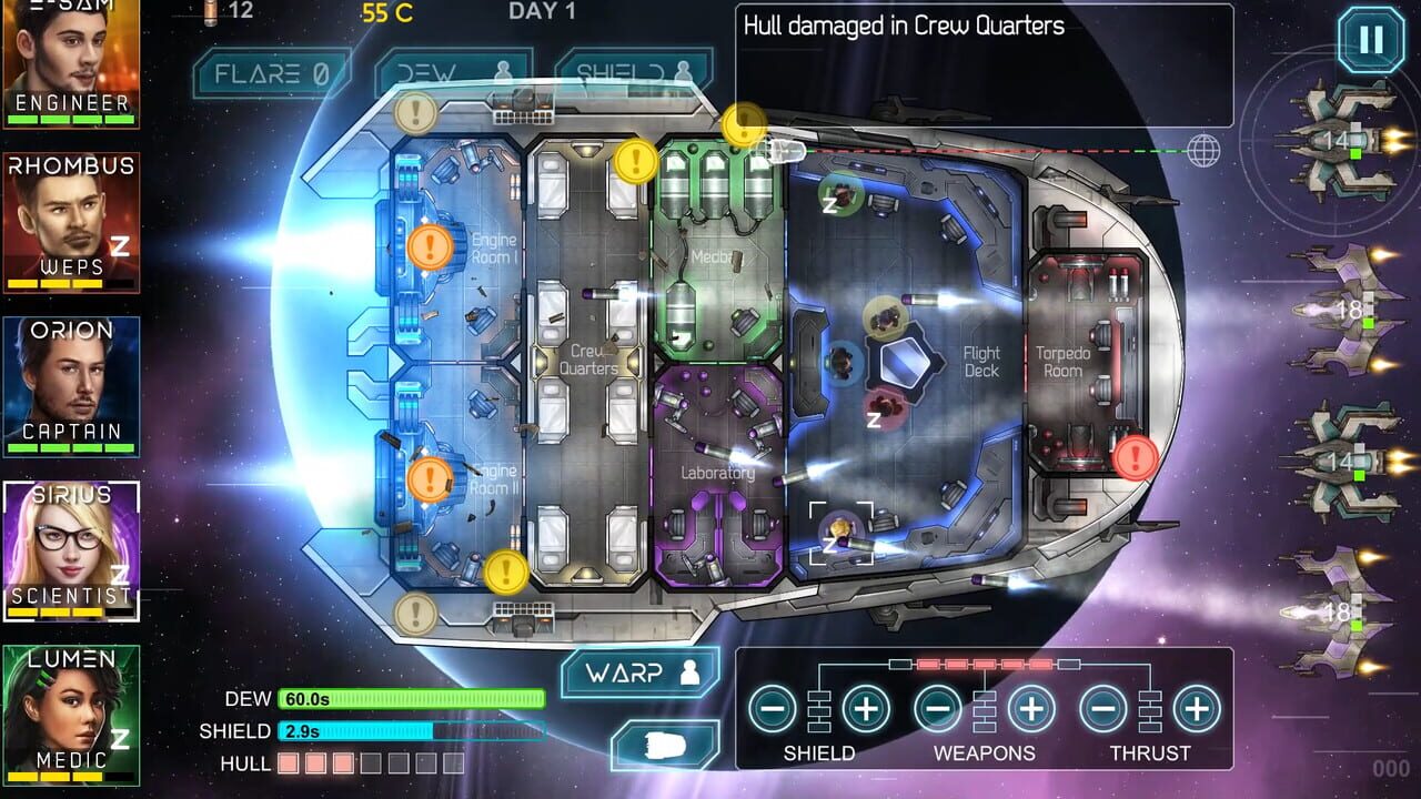 Heliconian: Starship Crew Control