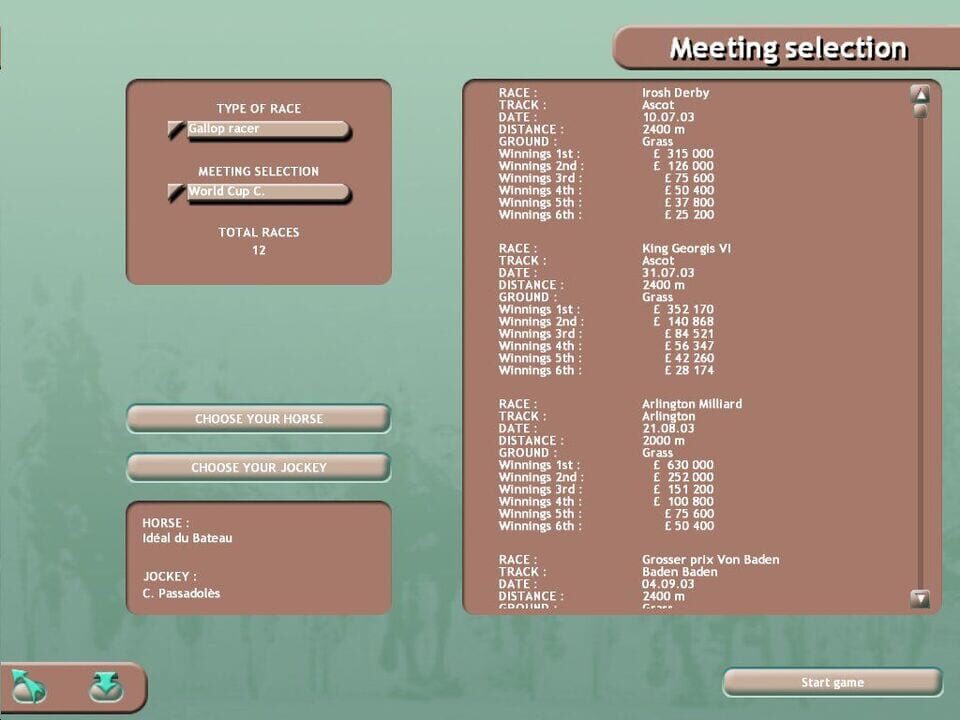 Final Stretch: Horse Racing Sim