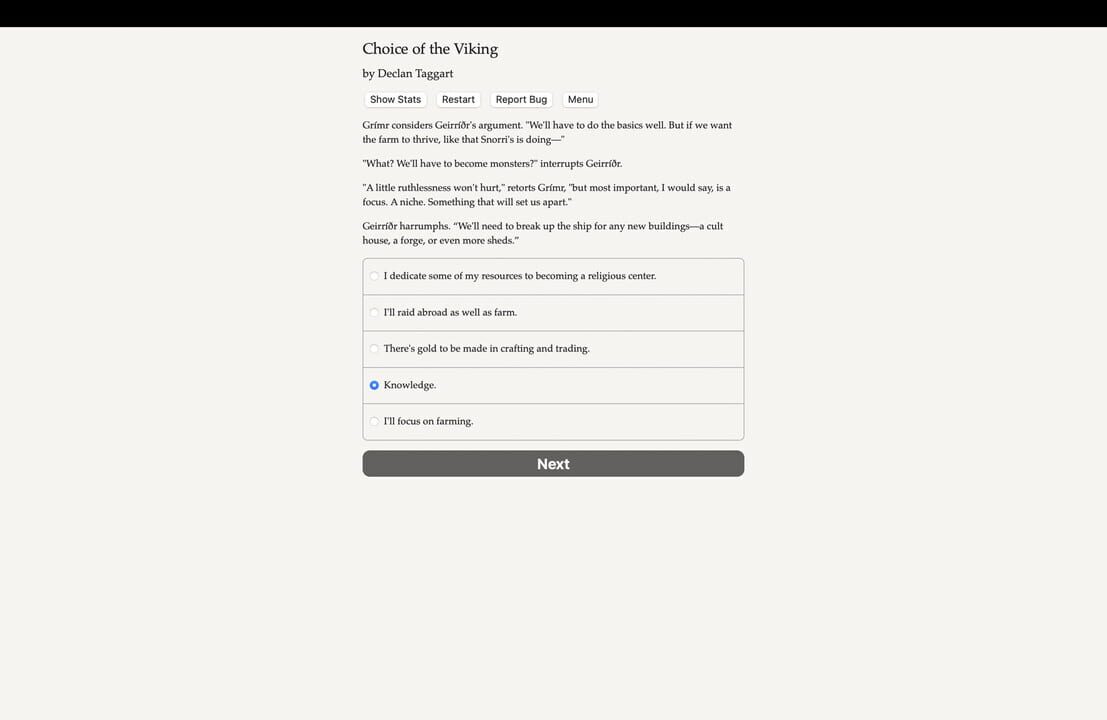 Choice of the Viking