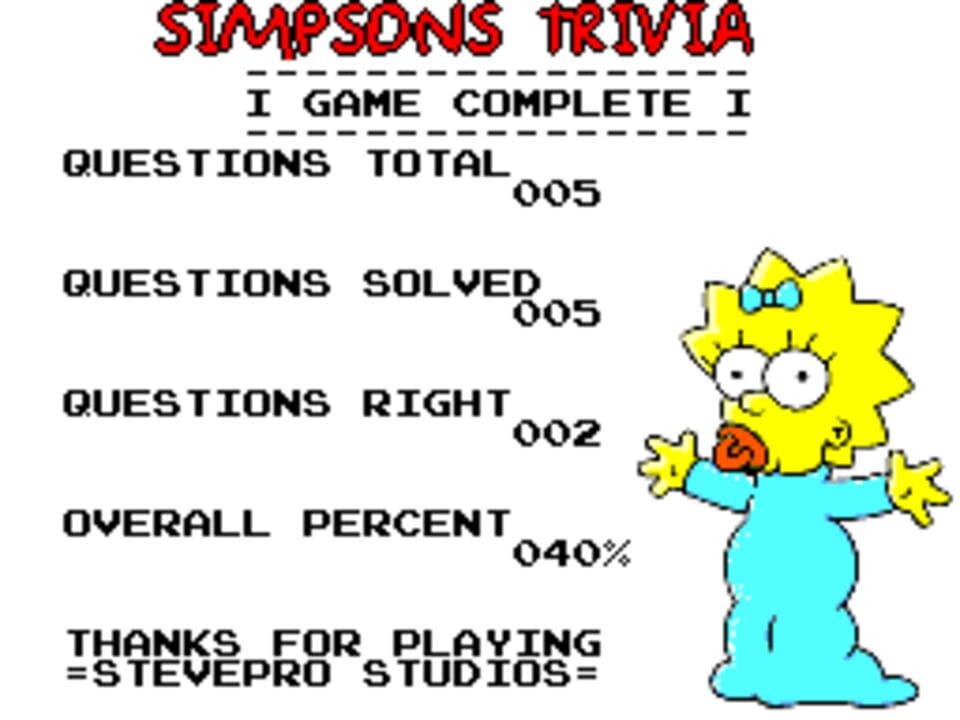 The Simpsons Trivia