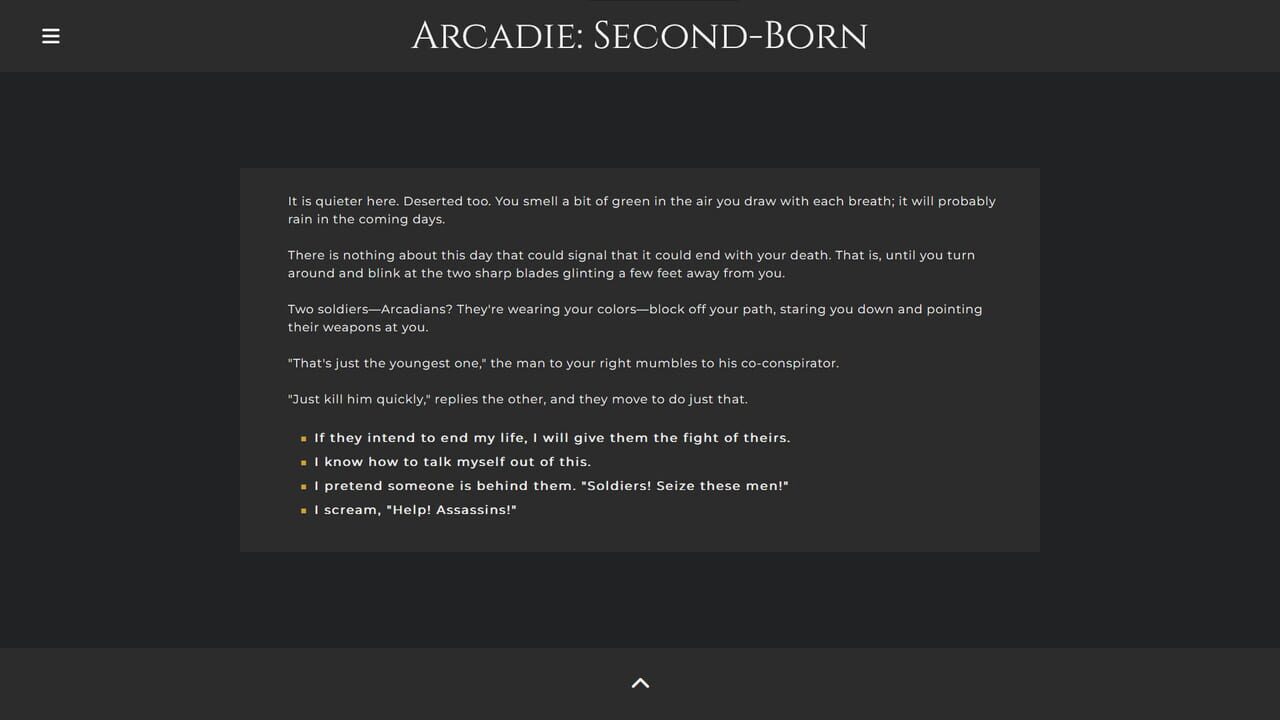 Arcadie: Second-Born