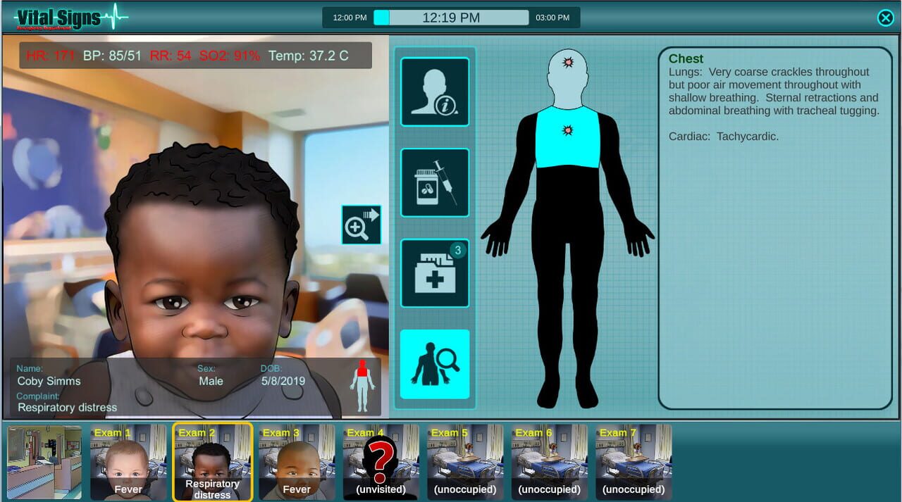 Vital Signs: Emergency Department – Pediatric Infant Cases Package