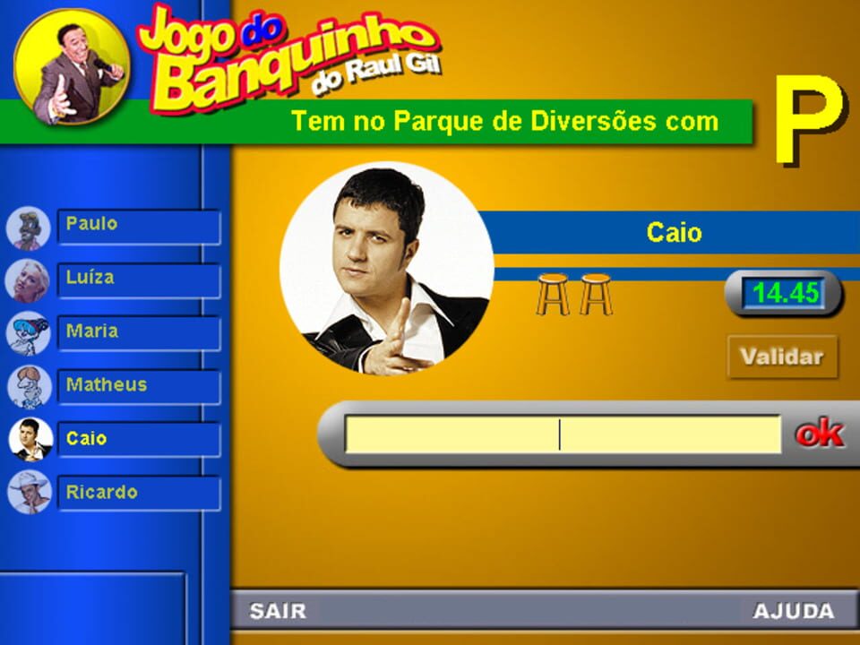 Jogo do Banquinho do Raul Gil