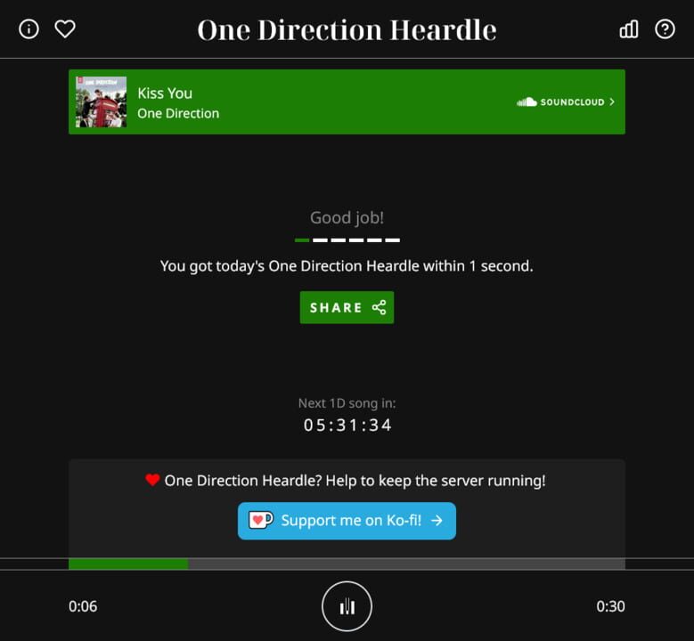 One Direction Heardle