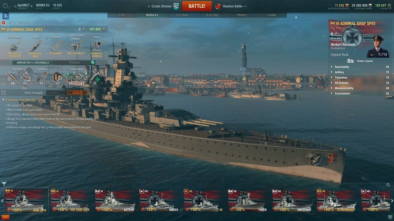 World of Warships: Admiral Graf Spee Pack
