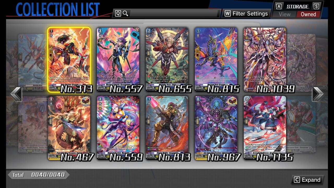 Cardfight!! Vanguard: Dear Days – Rare Card Set 01 D-BT01: Genesis of the Five Greats