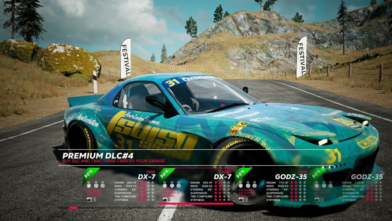 OverDrift Festival: Premium Cars Pack#4